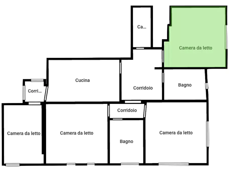 Immagine 6 di Camera in affitto  in Via Cernaia a Padova