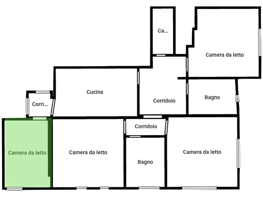 Immagine 4 di Camera in affitto  in Via Cernaia a Padova