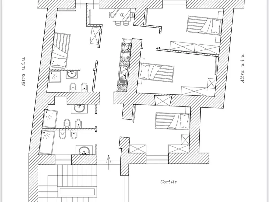 Immagine 1 di Camera in affitto  in Piazza Cavour a Napoli