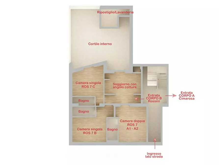 Immagine 1 di Camera in affitto  in Via Gioacchino Rossini a Firenze