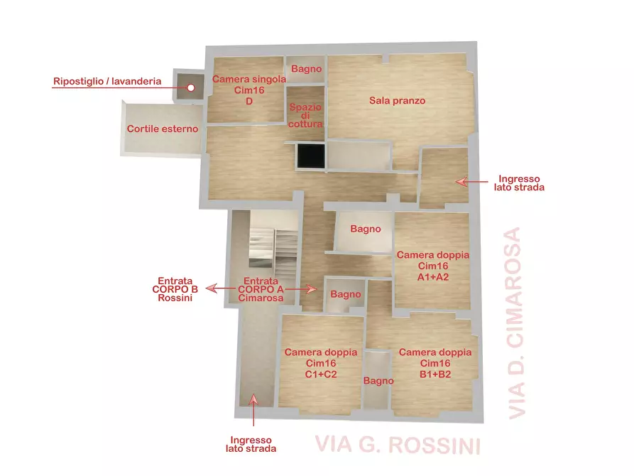 Immagine 1 di Camera in affitto  in Via Domenico Cimarosa a Firenze