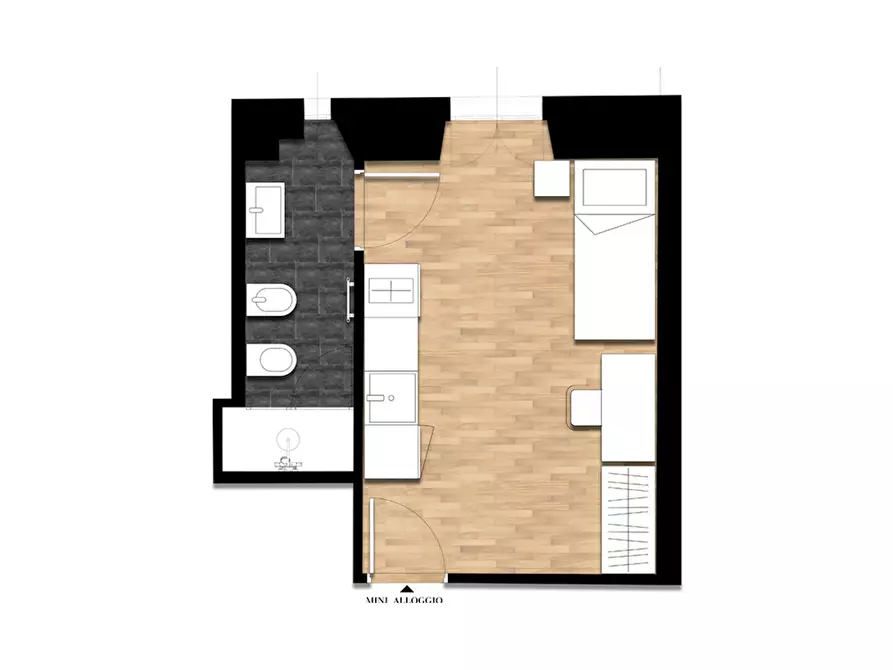 Immagine 6 di Appartamento in affitto  in Via Francesco Crispi a Trieste