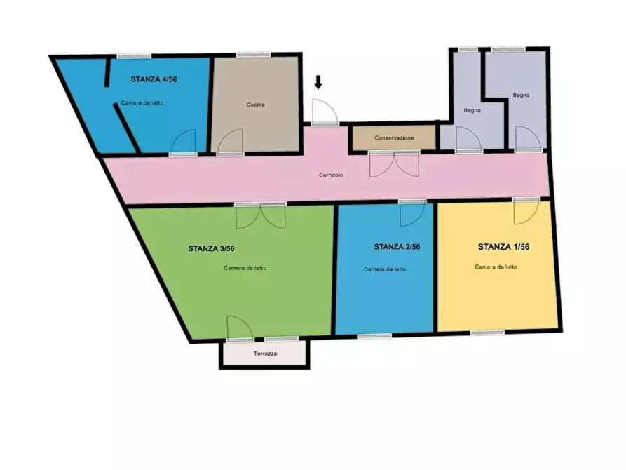 Immagine 1 di Camera in affitto  in Via Giosuè Carducci a Venezia