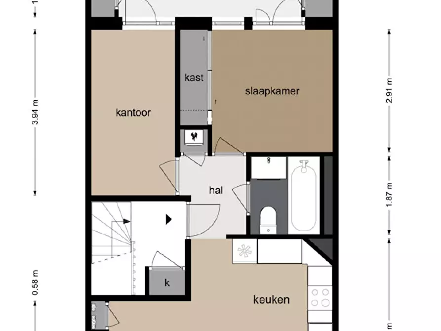 Immagine 1 di Appartamento in affitto  in Hudsonstraat a Amsterdam