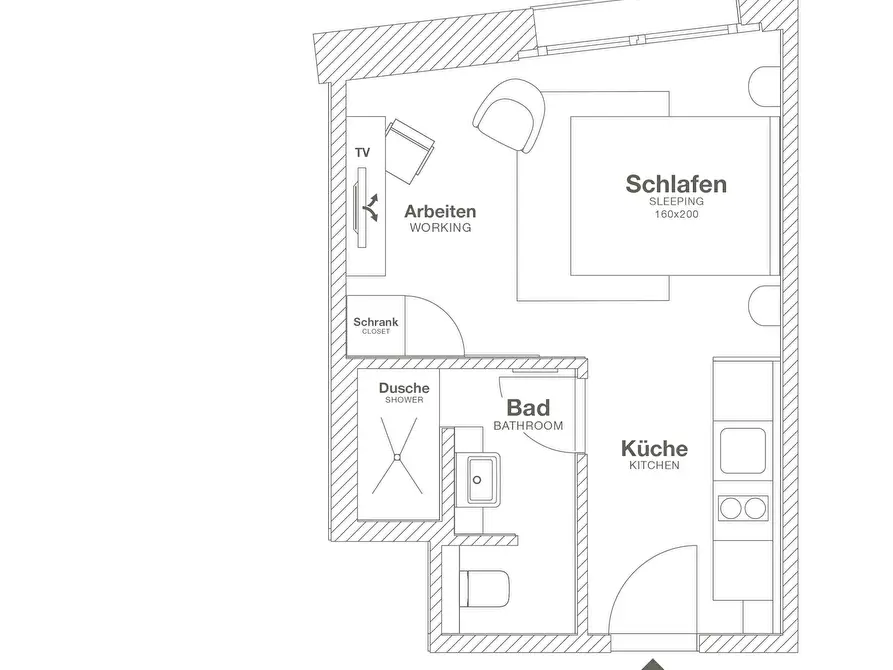 Immagine 10 di Appartamento in affitto  in Am Sandtorkai a Hamburg Hamburg-Altstadt