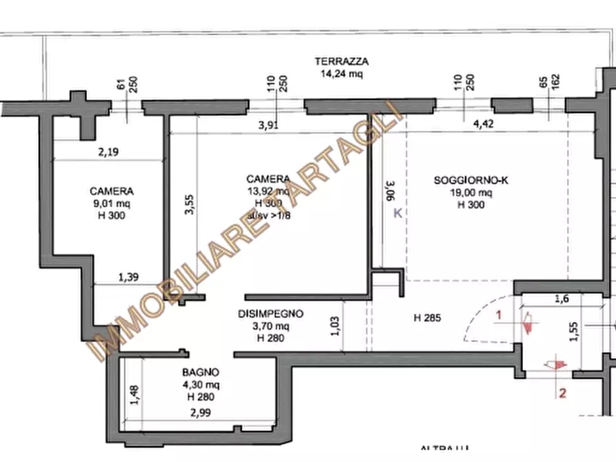 Immagine 2 di Appartamento in vendita  a Firenze