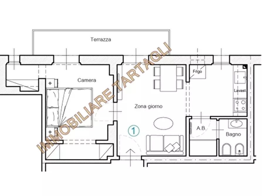 Immagine 1 di Appartamento in vendita  a Firenze