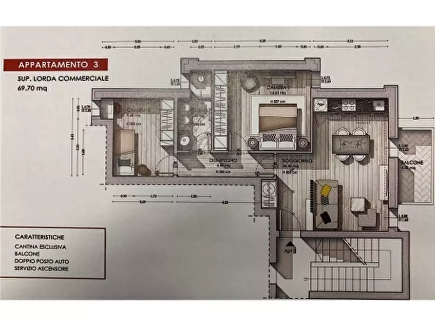 Immagine 1 di Appartamento in vendita  a San Miniato