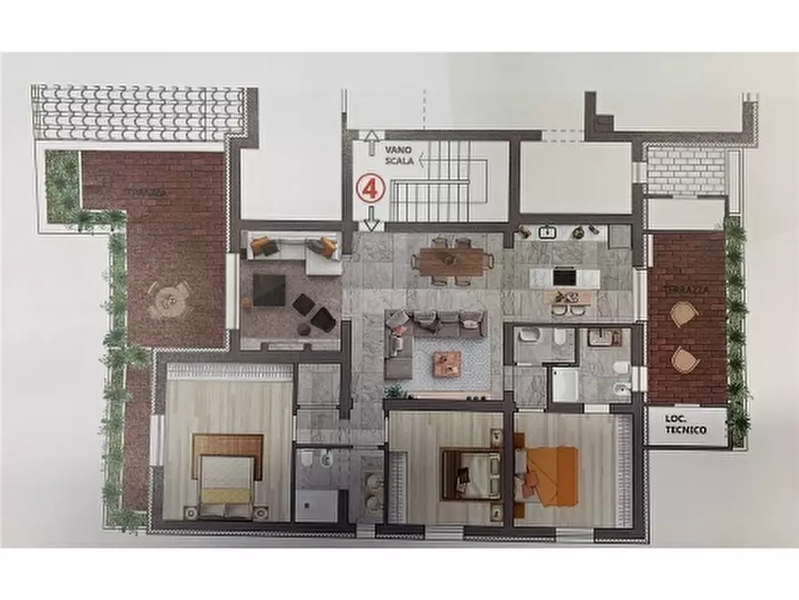 Immagine 3 di Appartamento in vendita  a Empoli