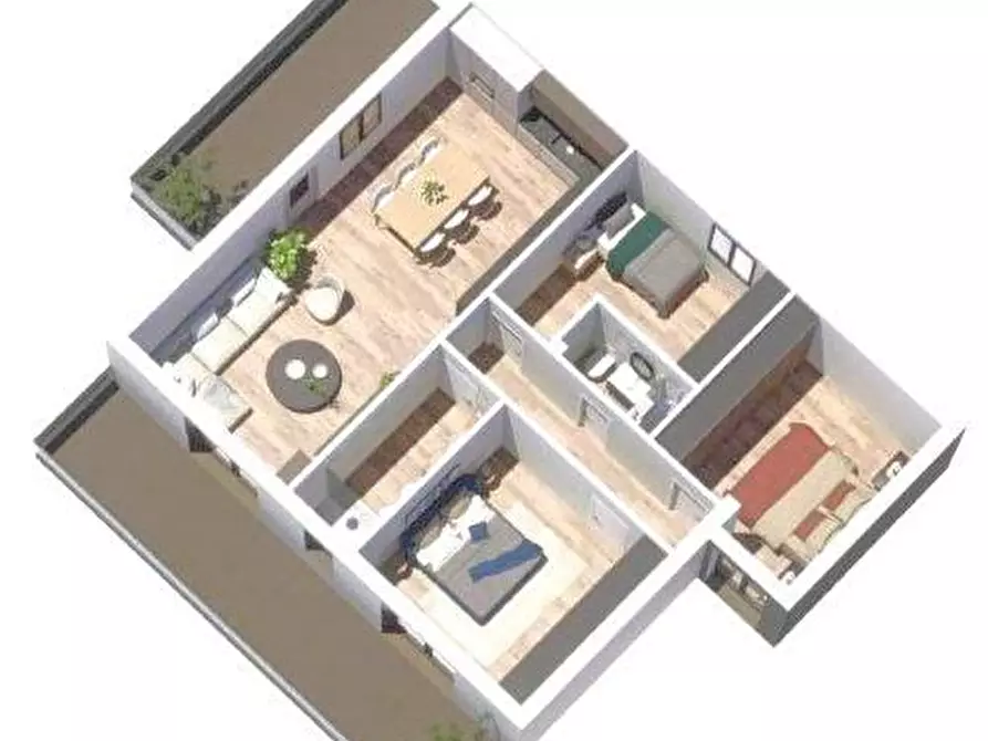 Immagine 3 di Attico in vendita  in VIA CASE SPARSE DI RI ALTO 8 a Chiavari