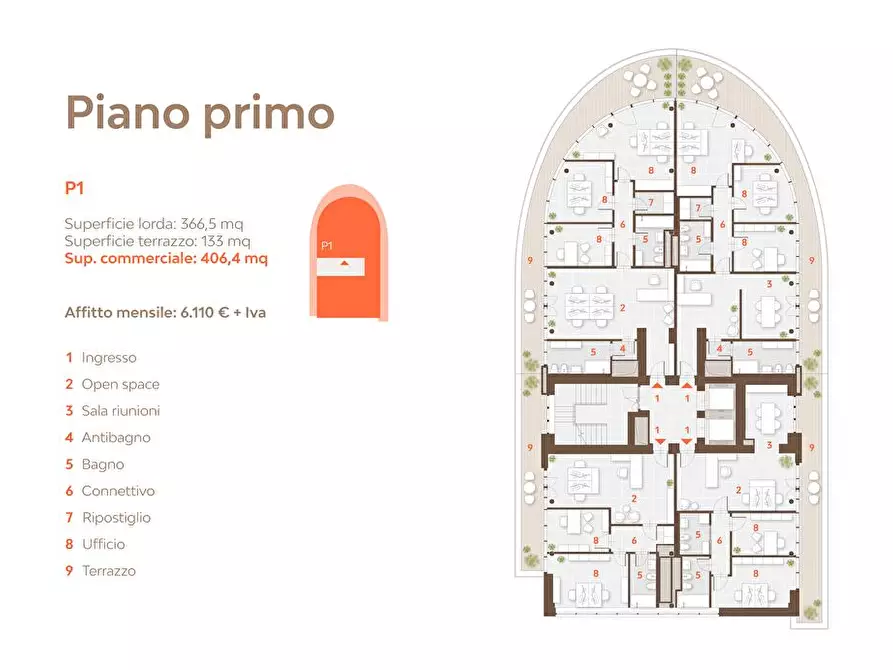 Immagine 4 di Ufficio in affitto  a Pisa