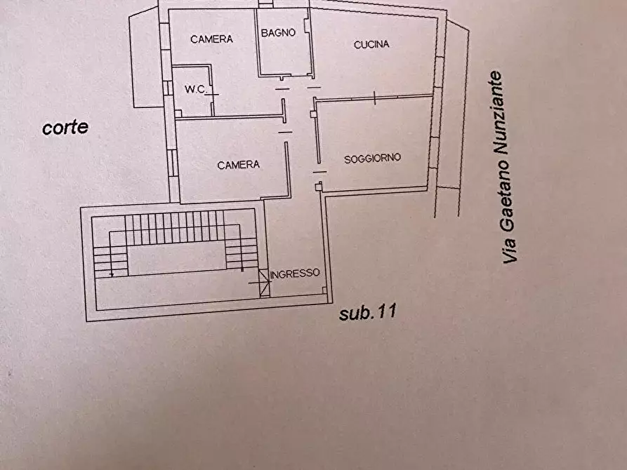 Immagine 26 di Casa semindipendente in vendita  in Via  Nunziante 1 a Sarno