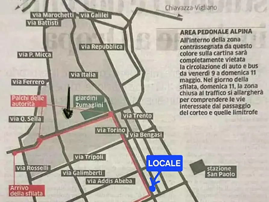 Immagine 14 di Attività commerciale in vendita  in Via Torino 77 a Biella