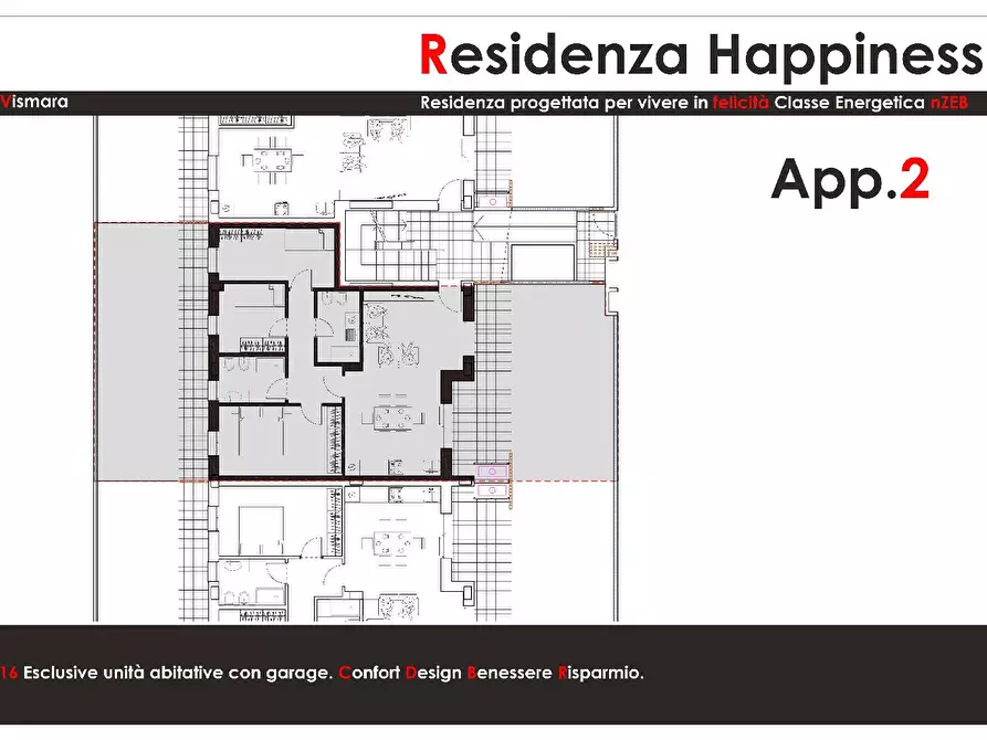 Immagine 2 di Appartamento in vendita  in VIA TAMIGI a Pesaro