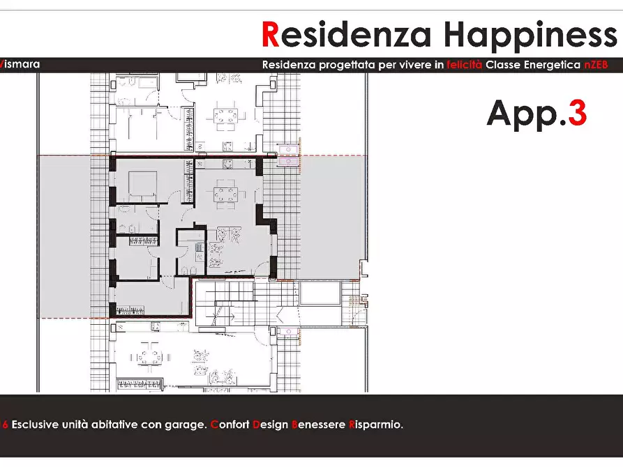 Immagine 2 di Appartamento in vendita  in VIA TAMIGI a Pesaro
