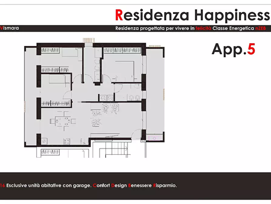 Immagine 2 di Appartamento in vendita  in VIA TAMIGI a Pesaro