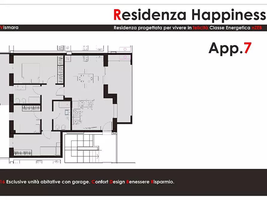 Immagine 2 di Appartamento in vendita  in VIA TAMIGI a Pesaro