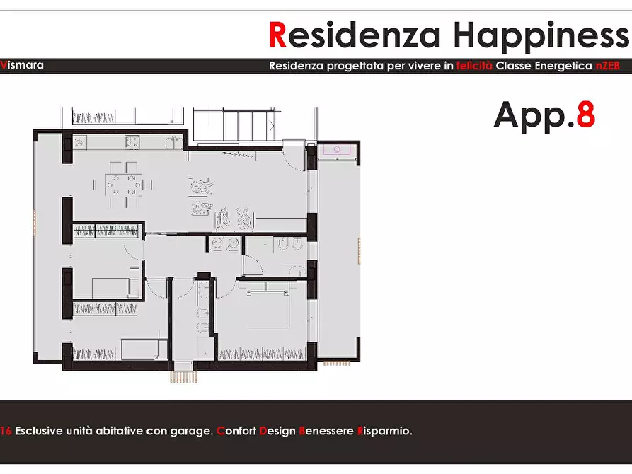 Immagine 2 di Appartamento in vendita  in VIA TAMIGI a Pesaro