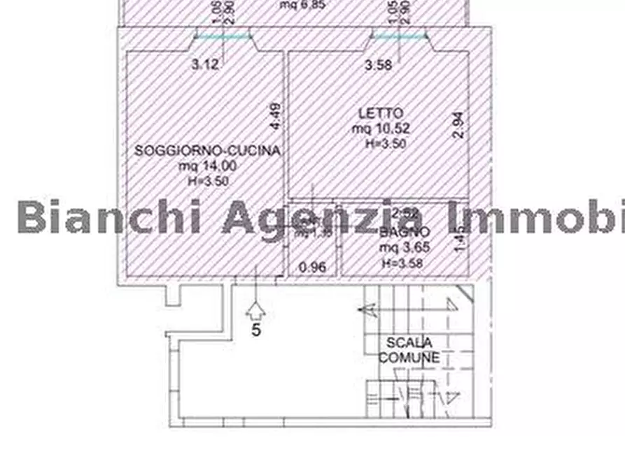 Immagine 3 di Bilocale in vendita  in PIAZZALE MATTEOTTI a Pesaro