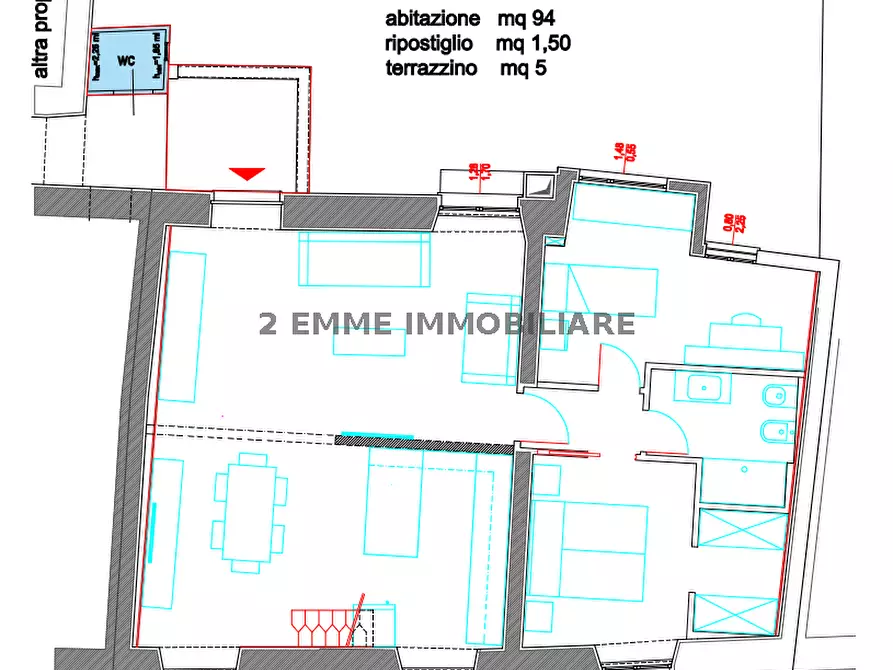 Immagine 2 di Appartamento in vendita  in CORSO MAZZINI  a Ascoli Piceno