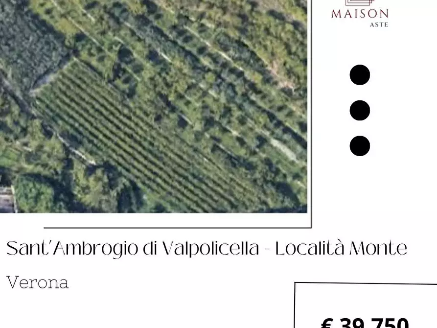 Terreno edificabile in vendita in Via Monte snc a Sant'ambrogio Di Valpolicella
