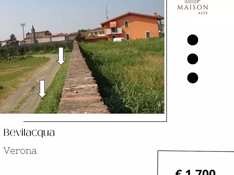 Terreno edificabile in vendita in Via Pontepitocco snc a Bevilacqua