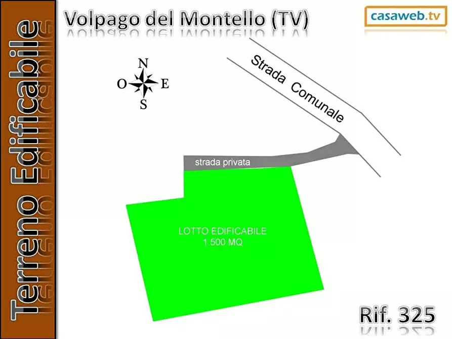 Terreno edificabile in vendita in Via San Pio X° a Volpago Del Montello