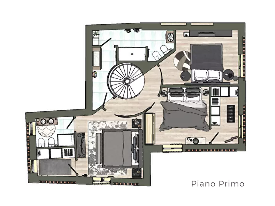 Immagine 5 di Porzione di casa in vendita  in gragnano a Capannori