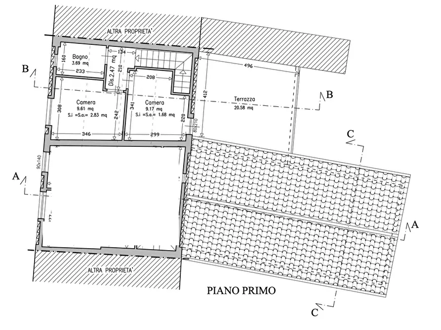 Immagine 4 di Porzione di casa in vendita  in via del marginone a Capannori