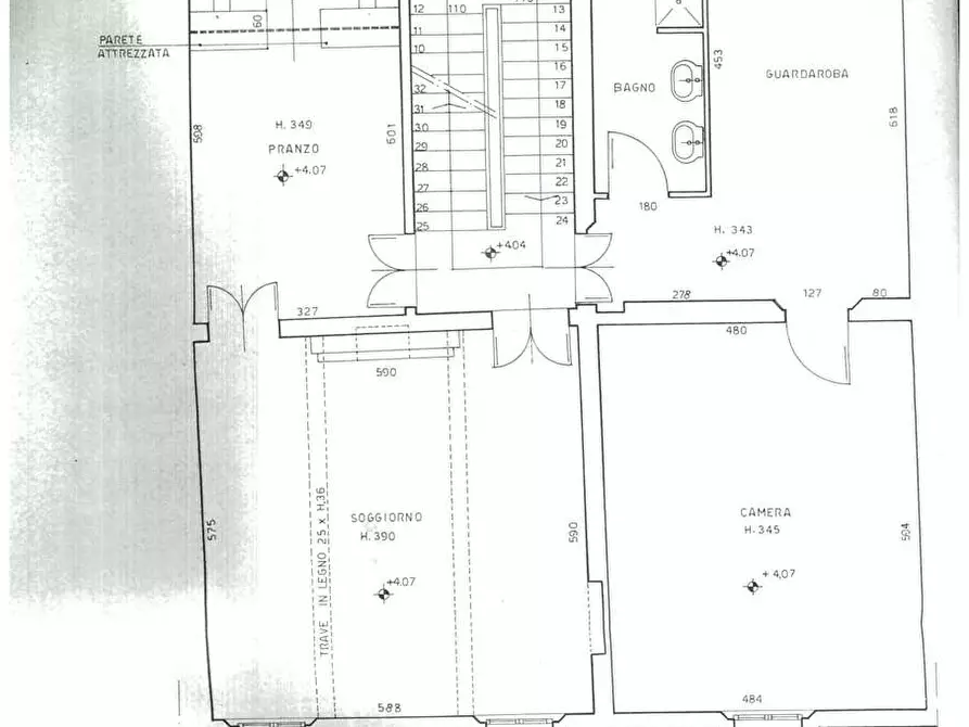 Immagine 16 di Porzione di villa in vendita  in Santa Croce sull'Arno a Santa Croce Sull'arno