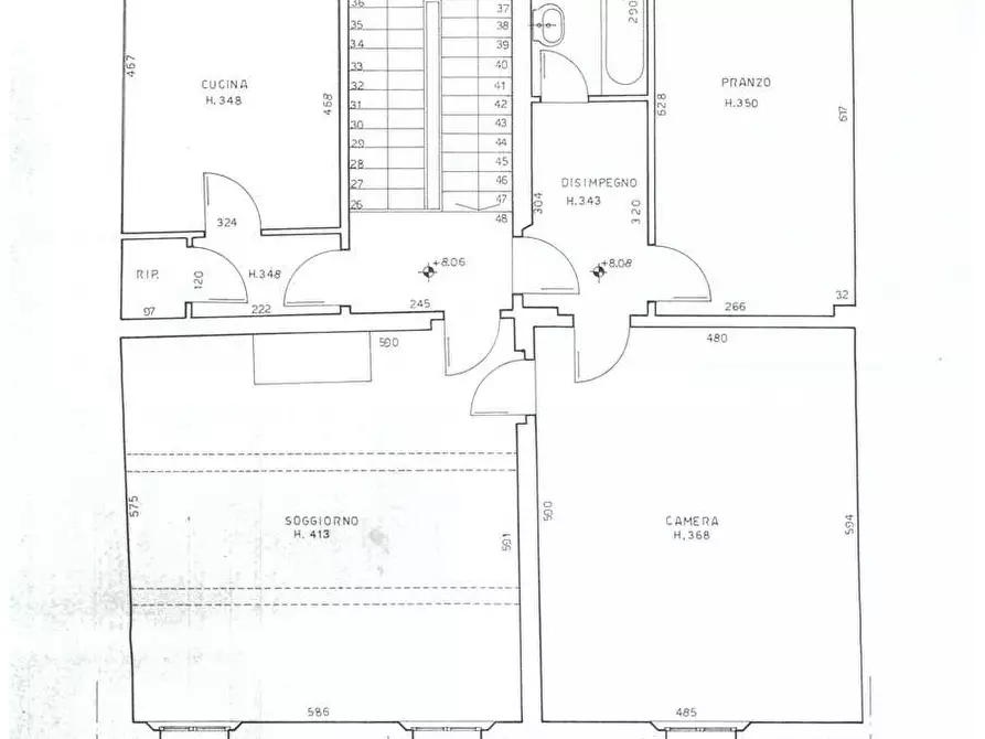 Immagine 18 di Porzione di villa in vendita  in Santa Croce sull'Arno a Santa Croce Sull'arno