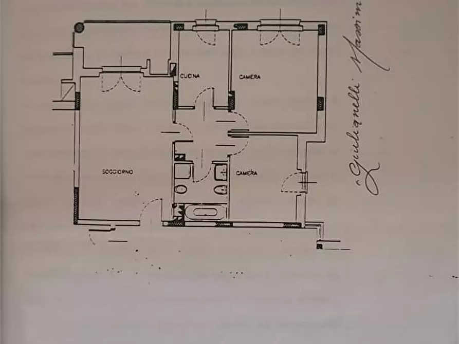 Immagine 17 di Trilocale in affitto  a Trofarello