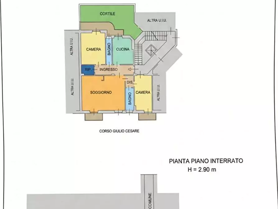 Immagine 12 di Quadrilocale in vendita  a Torino