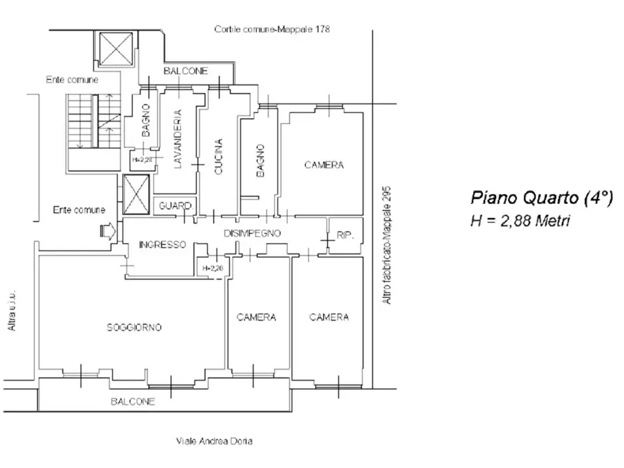 Immagine 42 di Appartamento in vendita  in Vle andrea doria 24 a Milano