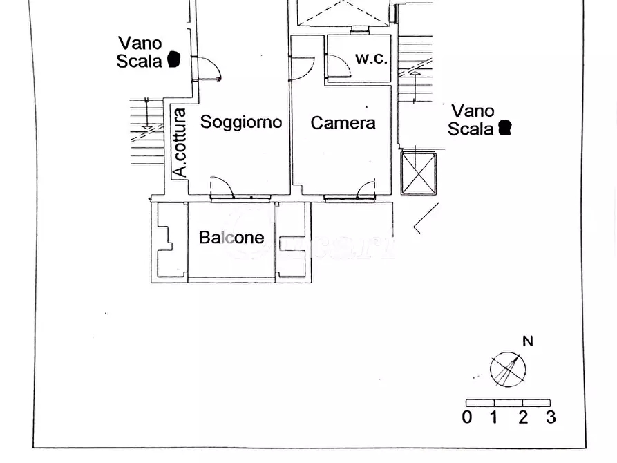 Immagine 38 di Bilocale in vendita  in Via Poseidone a Roma