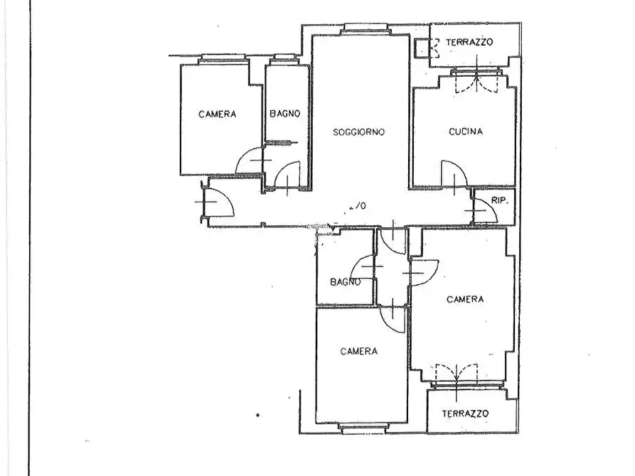 Immagine 24 di Quadrilocale in vendita  in Via del Macello a Perugia