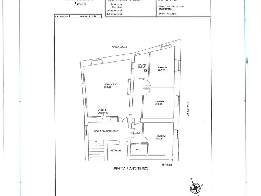 Immagine 33 di Quadrilocale in vendita  a Perugia