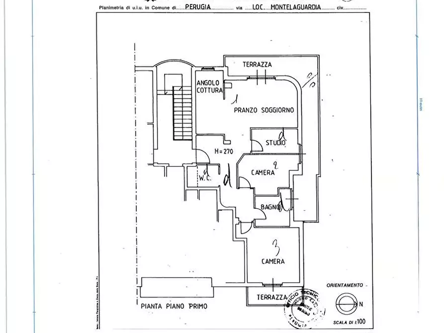 Immagine 24 di Quadrilocale in vendita  in Via Gisa Giani  12 a Perugia
