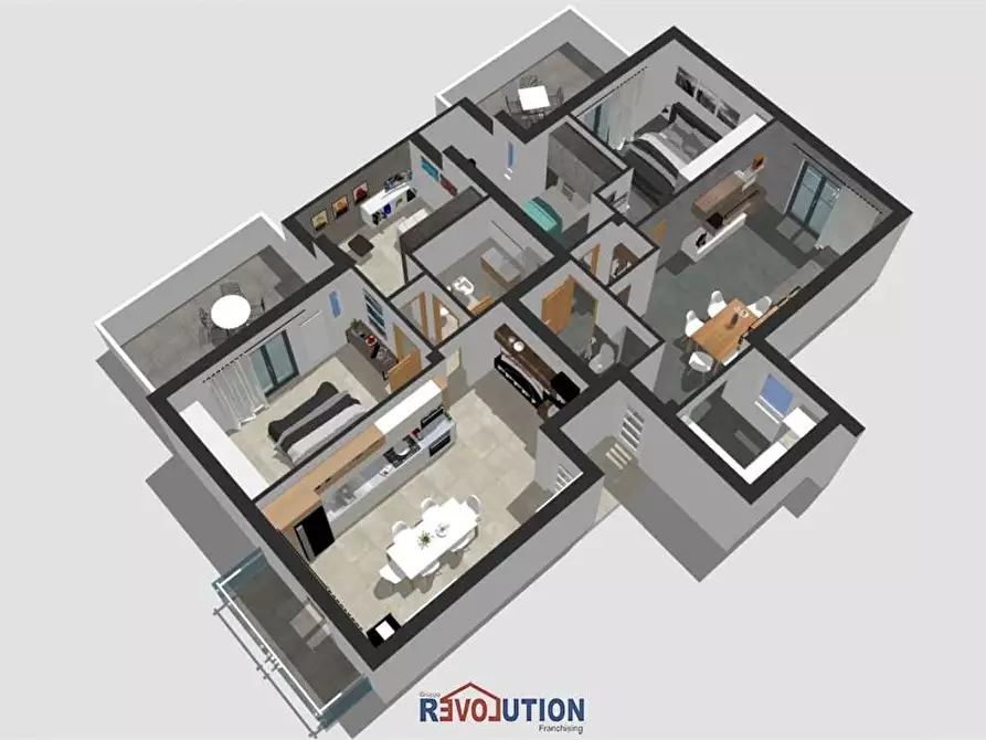 Immagine 4 di Mansarda in vendita  in via della stazione a Città Di Castello