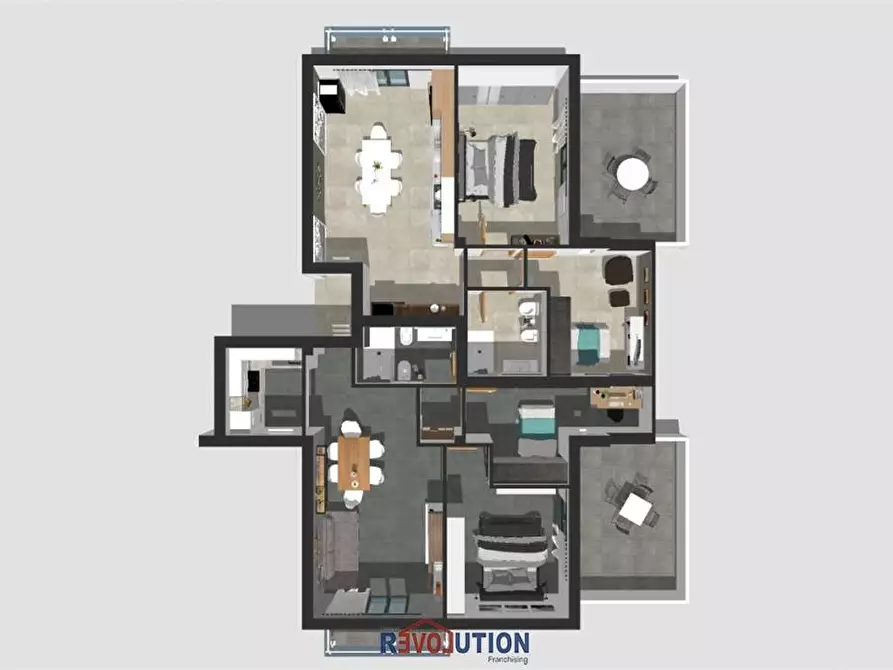 Immagine 9 di Mansarda in vendita  in via della stazione a Città Di Castello