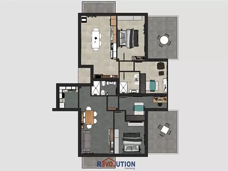 Immagine 7 di Mansarda in vendita  in via della stazione a Città Di Castello