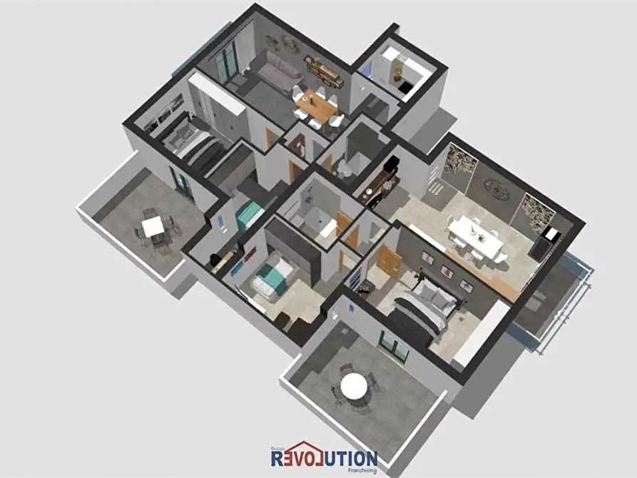 Immagine 6 di Mansarda in vendita  in via della stazione a Città Di Castello