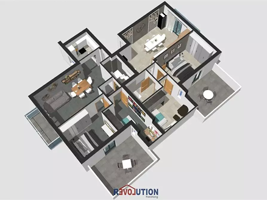 Immagine 5 di Mansarda in vendita  in via della stazione a Città Di Castello