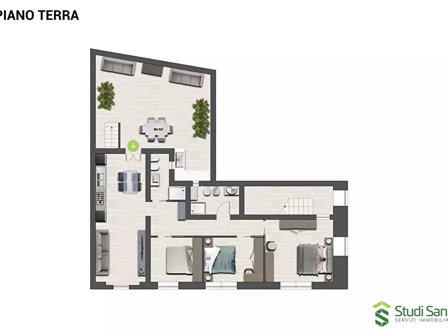 Immagine 2 di Appartamento in vendita  a Bitonto