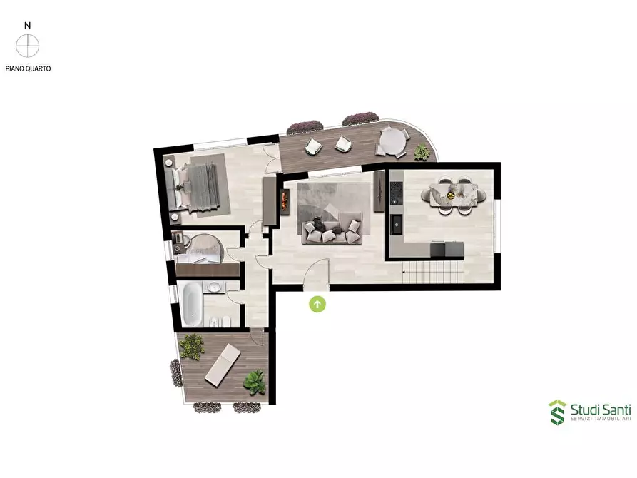 Immagine 4 di Maisonette in vendita  a Bitonto