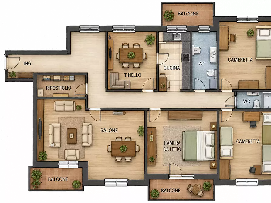 Immagine 53 di Appartamento in vendita  in via Nicola Gliro 13 a Bitonto