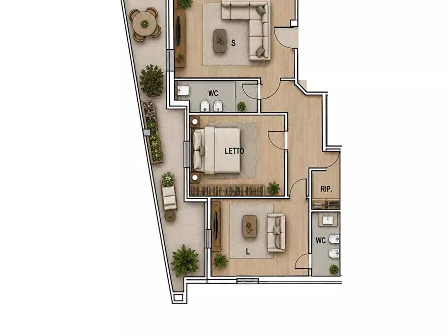 Immagine 44 di Appartamento in vendita  in l trav. via antica del petto 31 a Bitonto