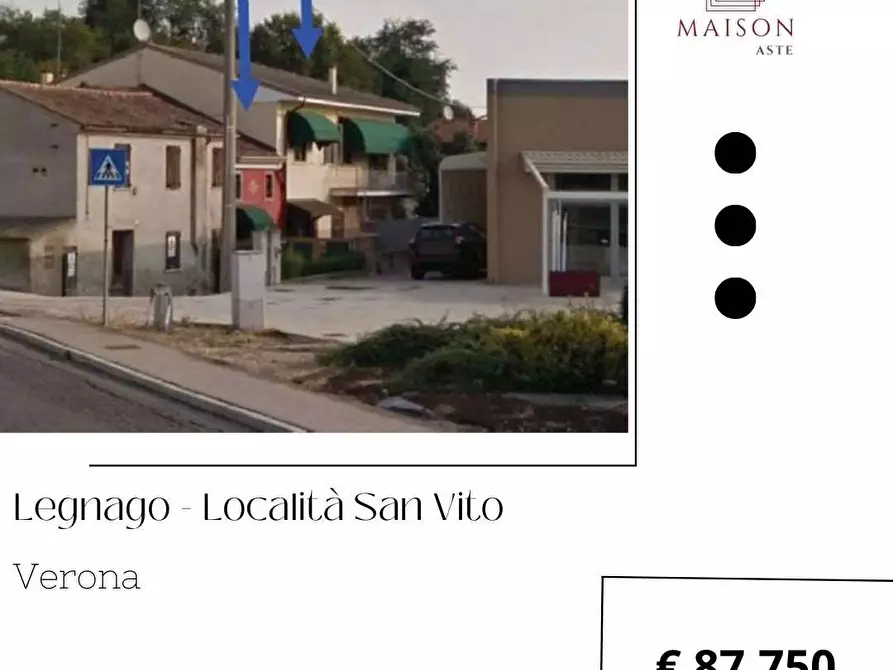 Immagine 1 di Porzione di casa in vendita  in Via San Vito 107-109 a Legnago