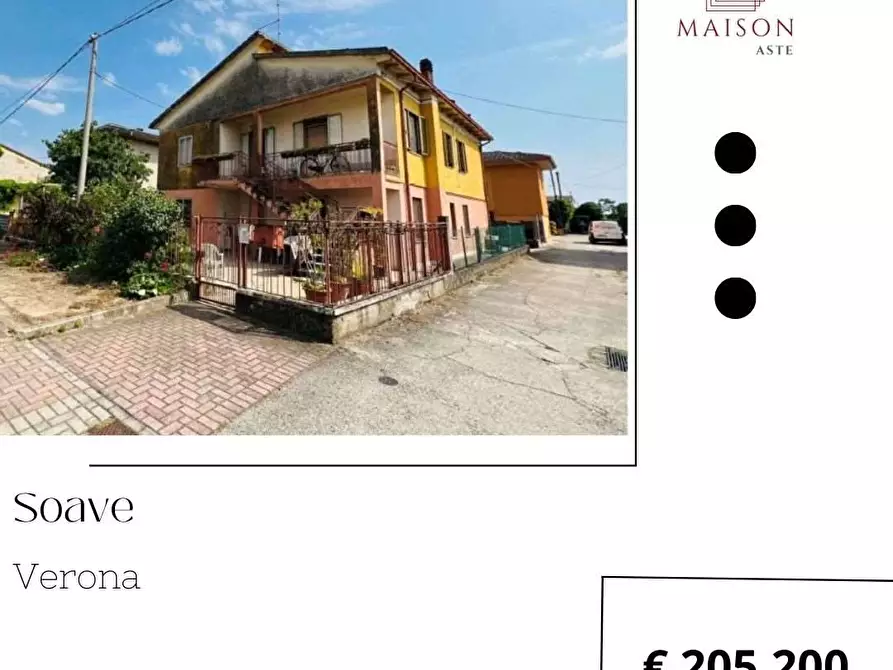 Immagine 1 di Porzione di casa in vendita  in Via San Matteo 99-101 a Soave
