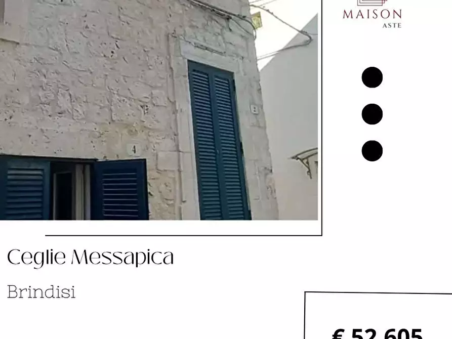 Immagine 1 di Porzione di casa in vendita  in Vicolo III Santoro Urgesi 4 a Ceglie Messapico